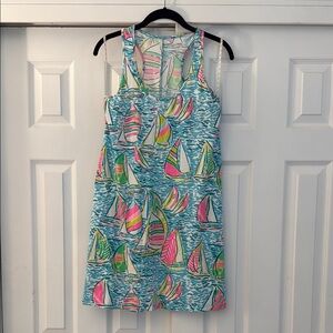 Lilly Pulitzer Colorful Sailboat Print Dress
